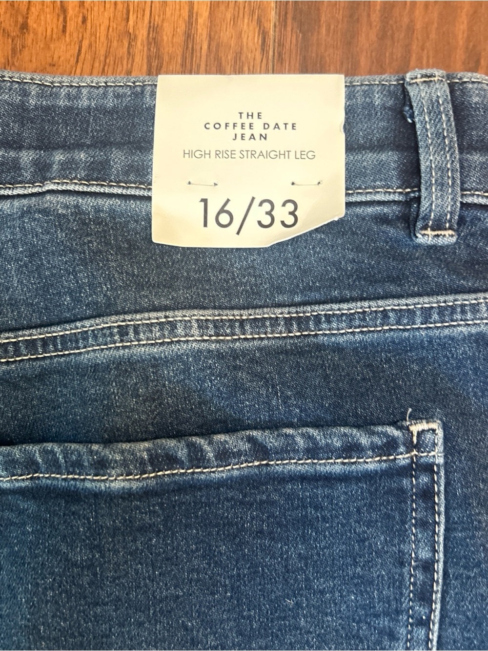 NWT’s Curve Appeal Premium Denim - High Rise Strait Wide Leg Jeans Size 16/33 - Picture 9 of 9